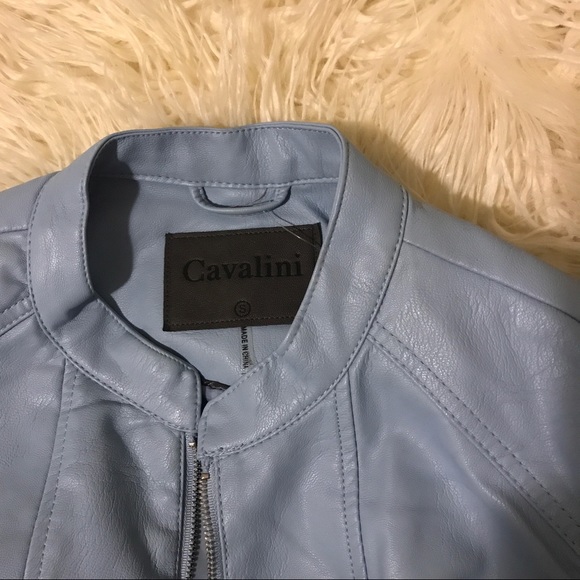 🔥NWT faux leather moto jacket by CAVALINI🔥 - Picture 2 of 8